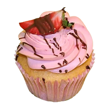 Erdbeere Cupcake